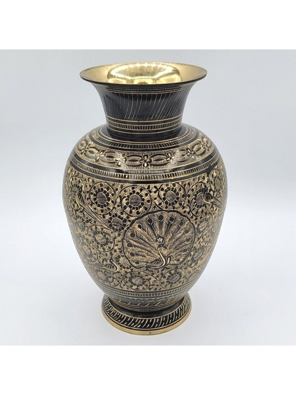 Brass Peacock Vase #1912